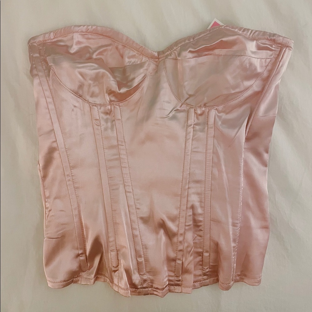 Pretty Little Thing Pink Corset Top